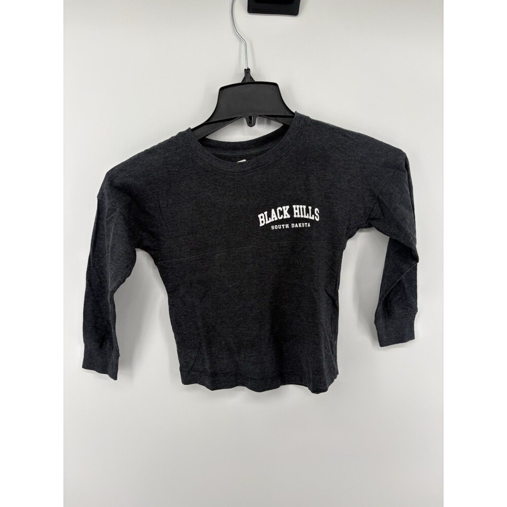 Exist Kids Girls Long Sleeve Black T-Shirt Black Hills South Dakota Size Medium